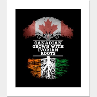 Canadian Grown With Ivorian Roots - Gift for Ivorian With Roots From Ivory Coast Posters and Art